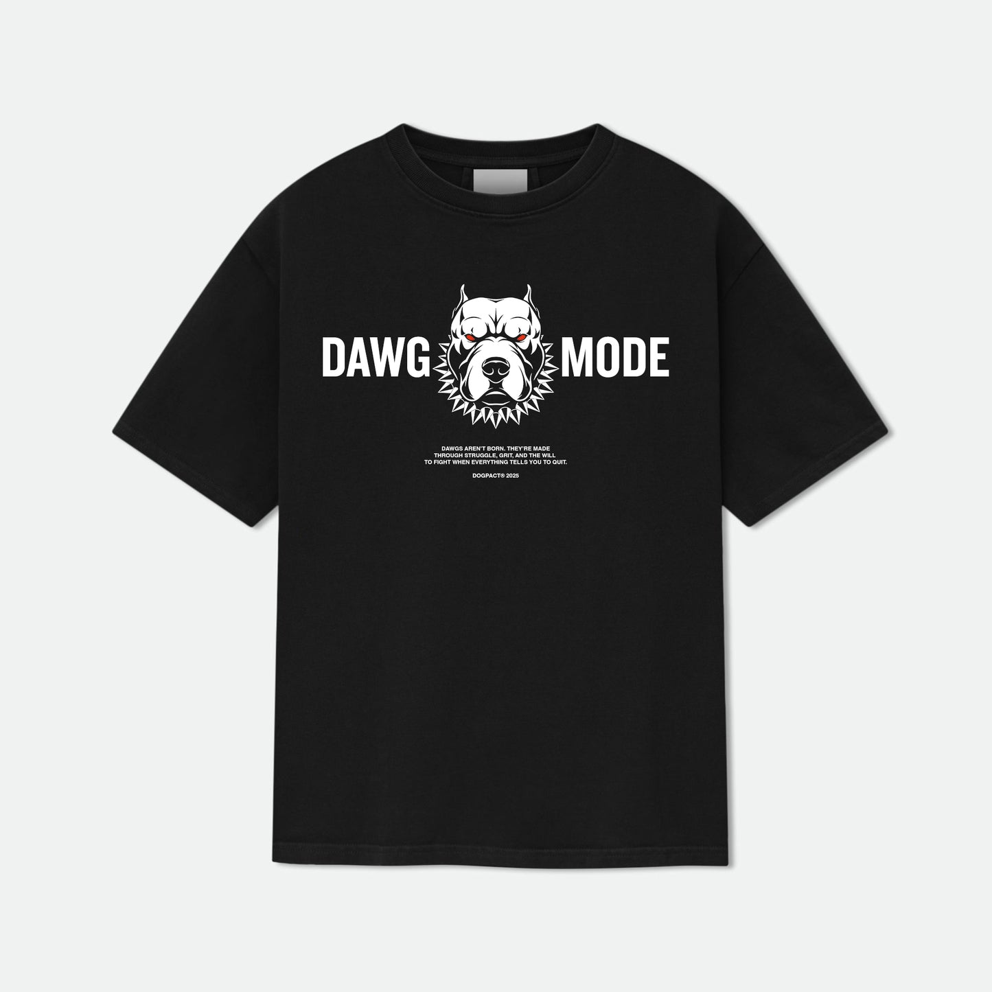 OVERSIZED "DAWG MODE" T-SHIRT - Black