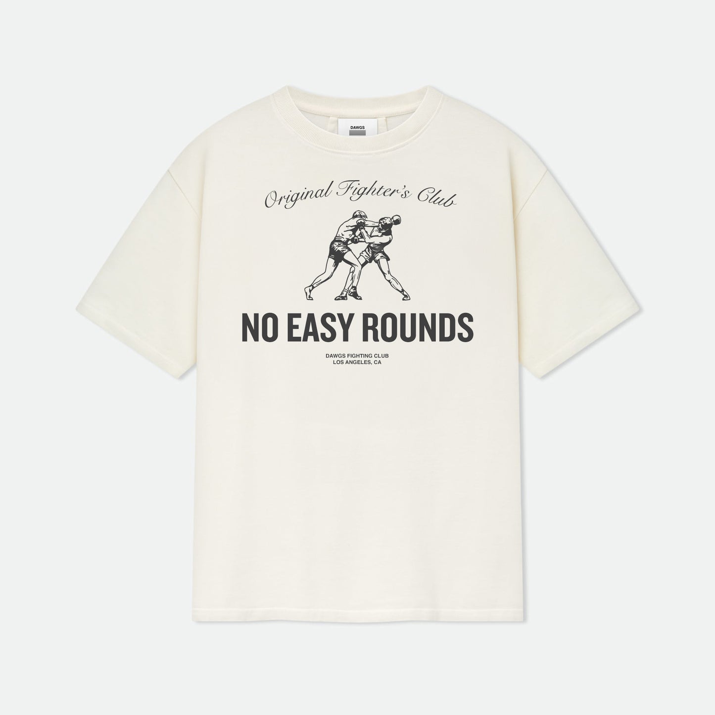 OVERSIZED "FIGHTER" T-SHIRT - Cream