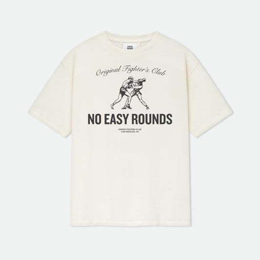 OVERSIZED "FIGHTER" T-SHIRT - Cream